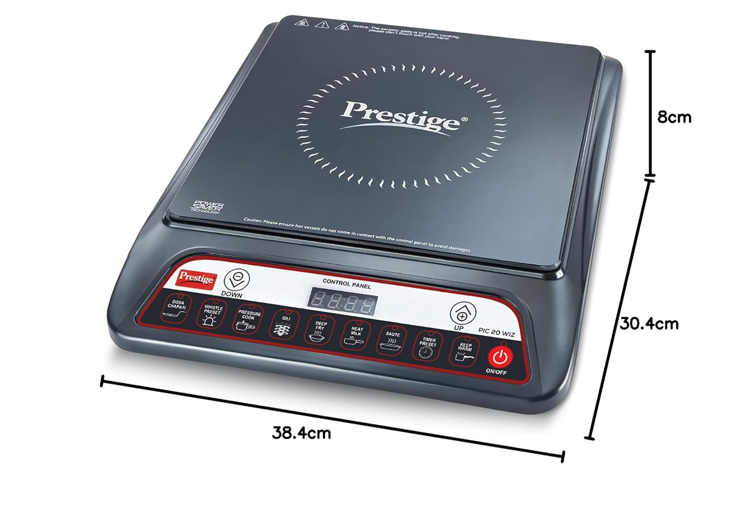 Prestige PIC 20 WIZ 1600W Induction Cooktop